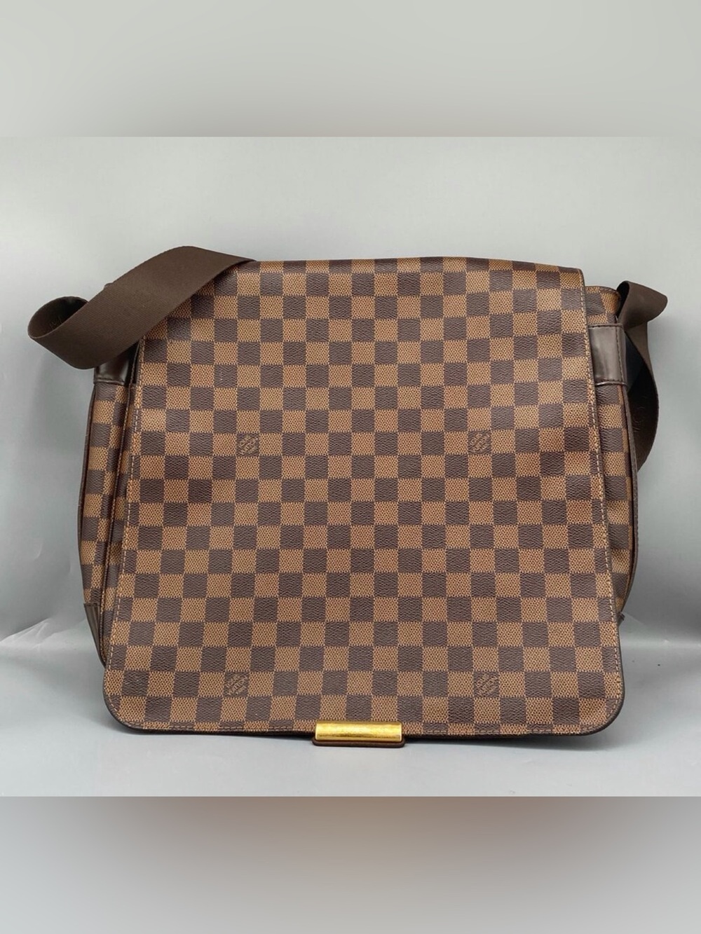Louis Vuitton Damier Ebene unisex Messenger Shoulder Bag Authentic